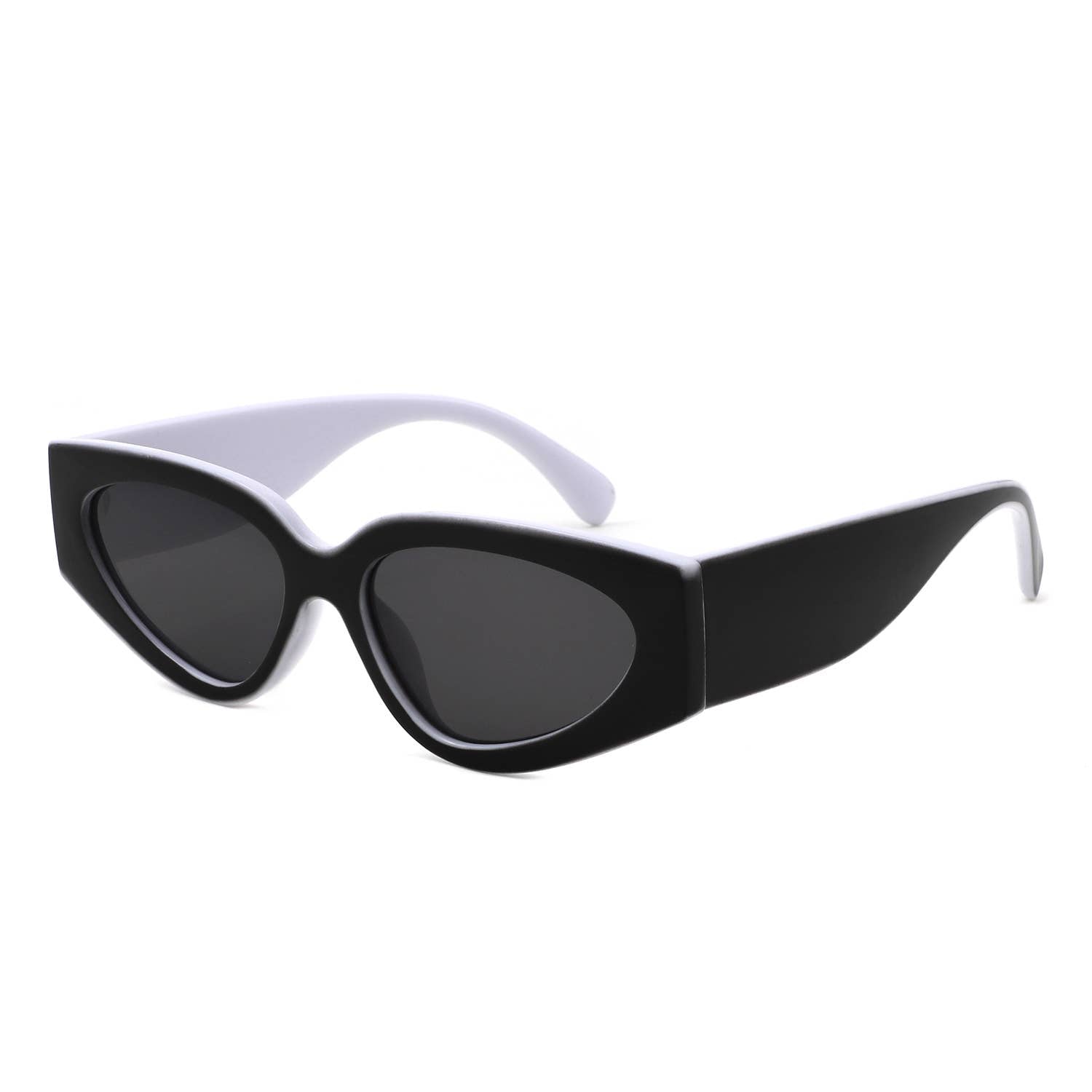 Retro Chic Narrow Bold 90s Women Cat Eye Sunglasses