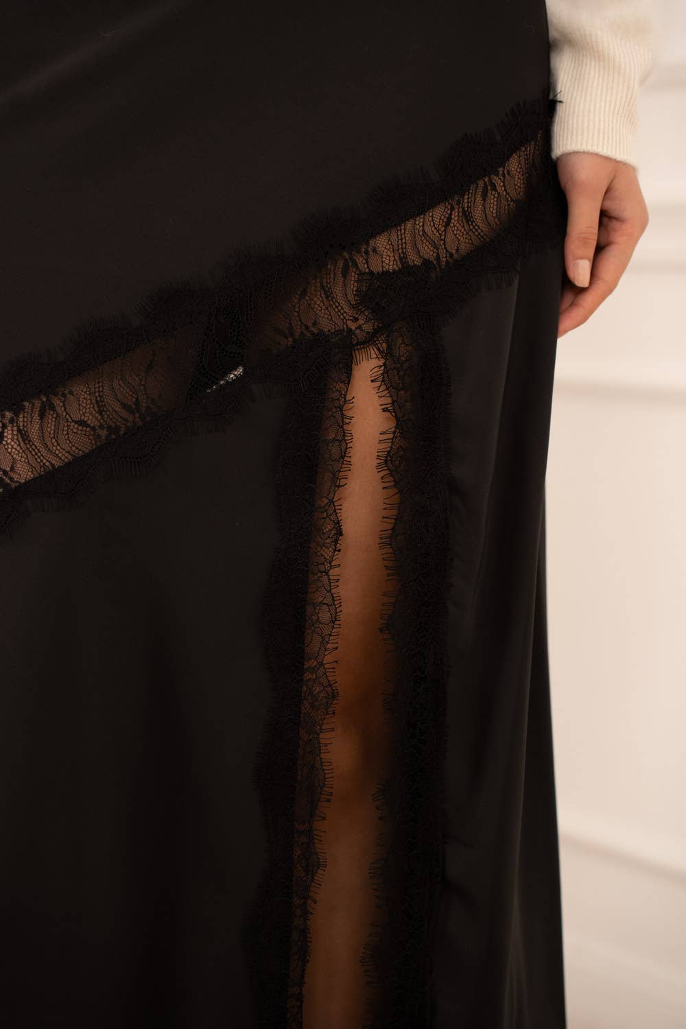 Alice Asymmetrical lace skirt