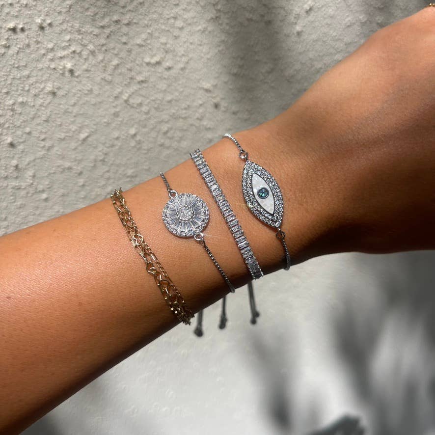 Knox Silver Slider Bracelets