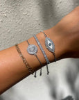 Knox Silver Slider Bracelets