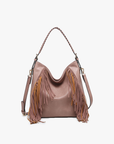 Sav Distressed Hobo w/ Fringe Detail