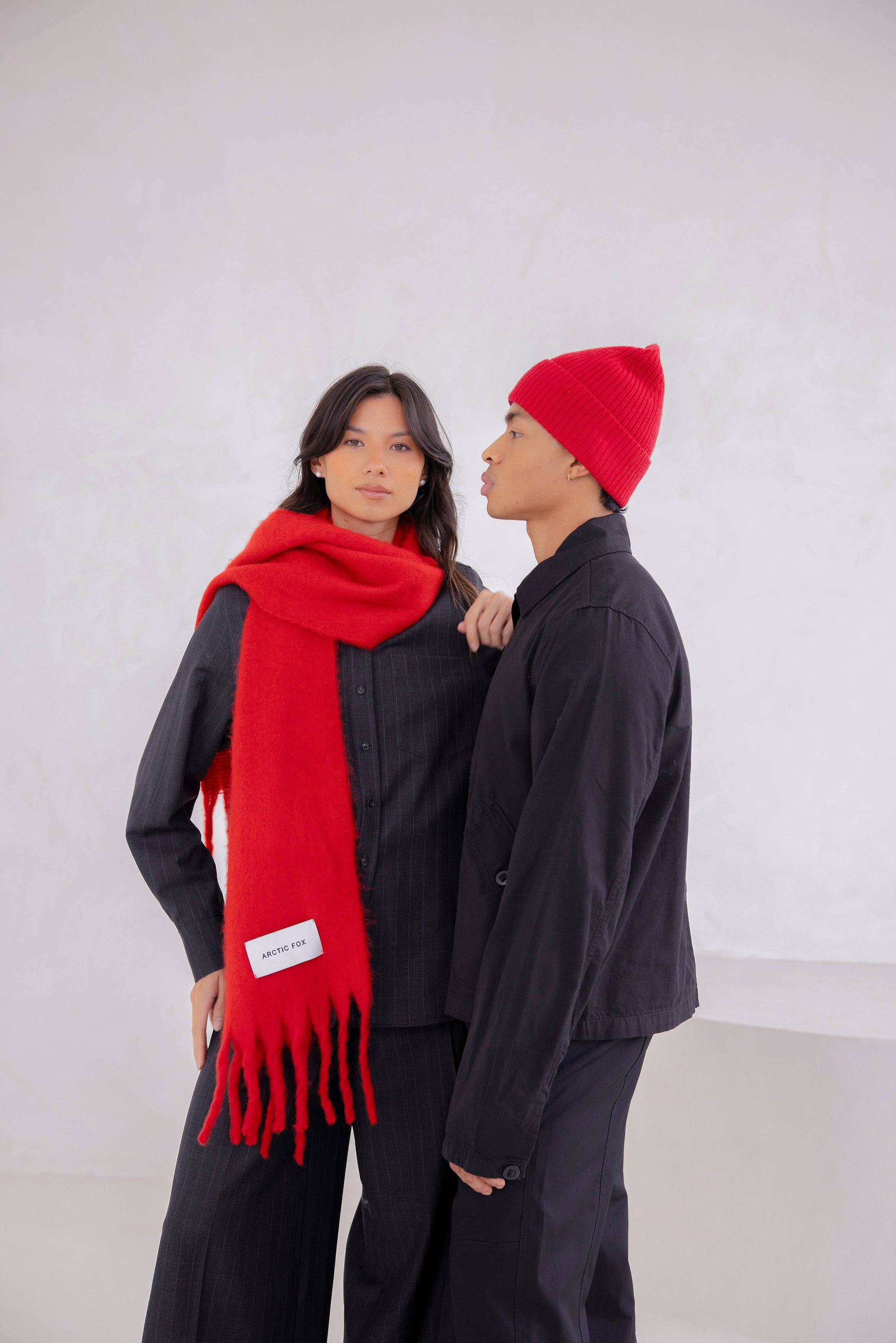 The Stockholm Scarf  Crimson Red