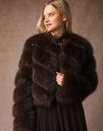 Paula short faux fur jacket