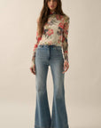 Presley Floral Mesh Top