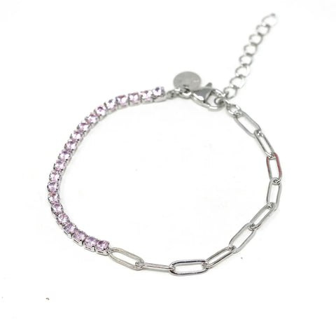 Split Tennis Chain Bracelet