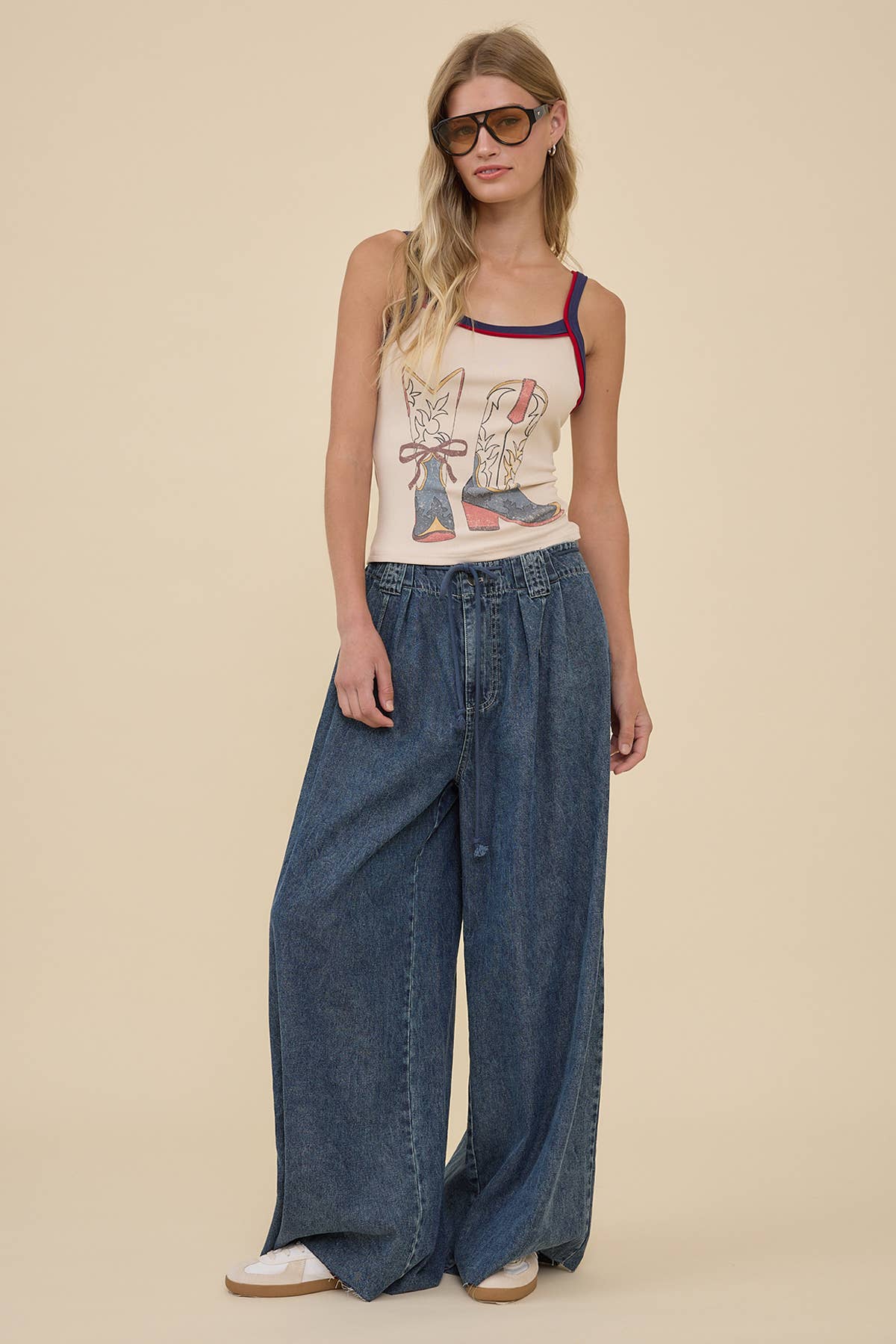 Mary Wide Leg Denim Pants