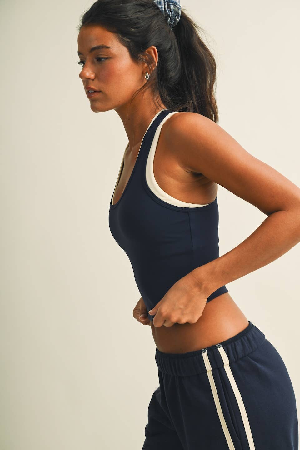 Double Layered Racerback Tank Top