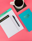 To Complete After Coffee - Lined Notepad - Perforated Sheets - Black