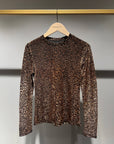 Sheila Leopard Top
