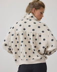 Cora Polka-Dot Half Zip