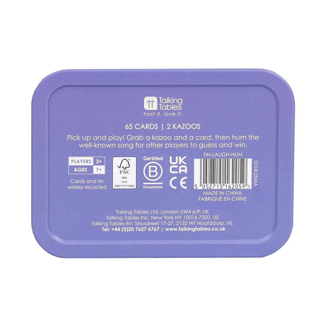 Laugh in a Tin Family Card Games