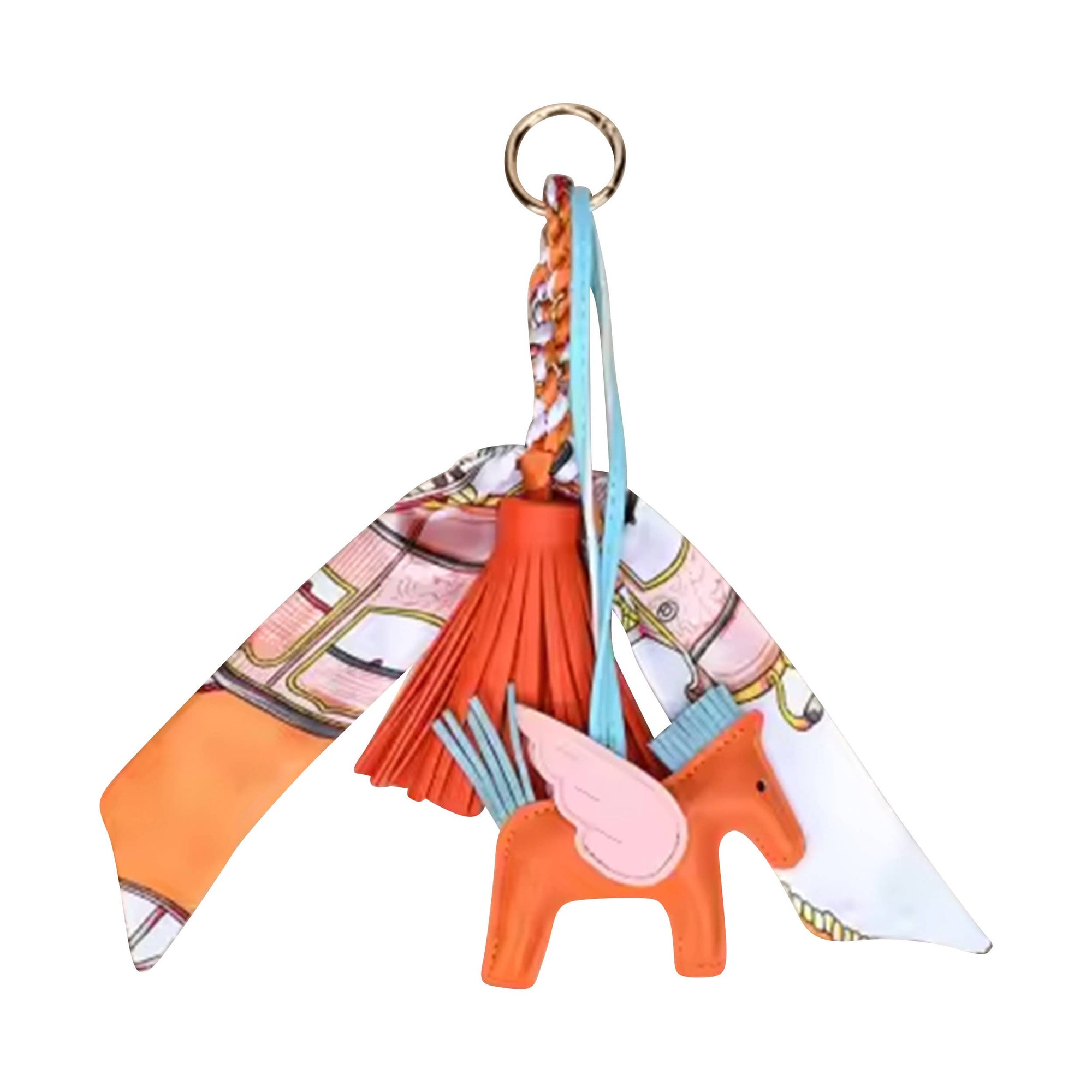 Horse &amp; Tassle Charm w/ Scarf Bag/Purse Charm