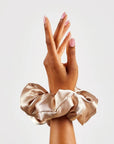 Holiday Cloud 9 Satin Pillow Scrunchie 1pc - Champagne