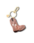 Hand-painted Daisy Cowboy Boot Bag Charm + Keychain | Eco-Friendly