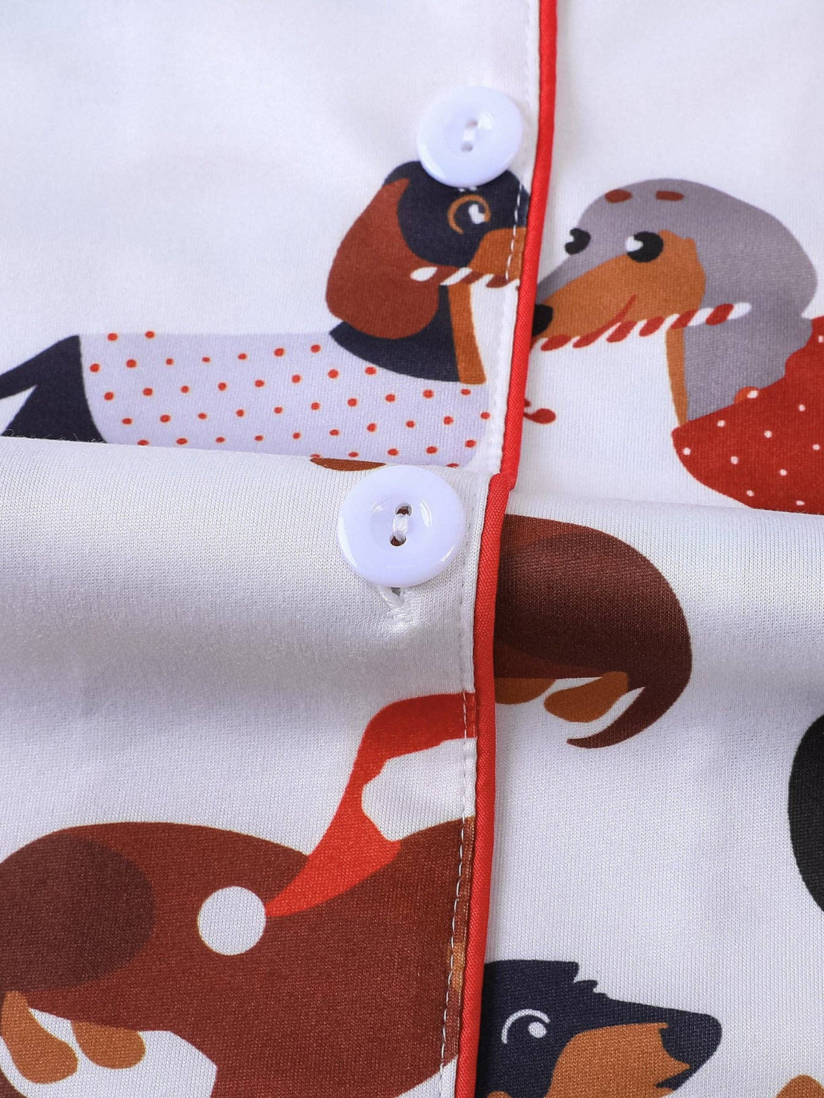Merry Dachshund Women's Long Sleeve Pajama Set
