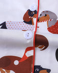 Merry Dachshund Women's Long Sleeve Pajama Set