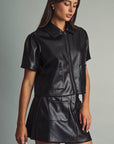 Scarlett Leather Mini Skirt