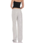 Lucy in the Sky Straight Sequin Pants in Silver