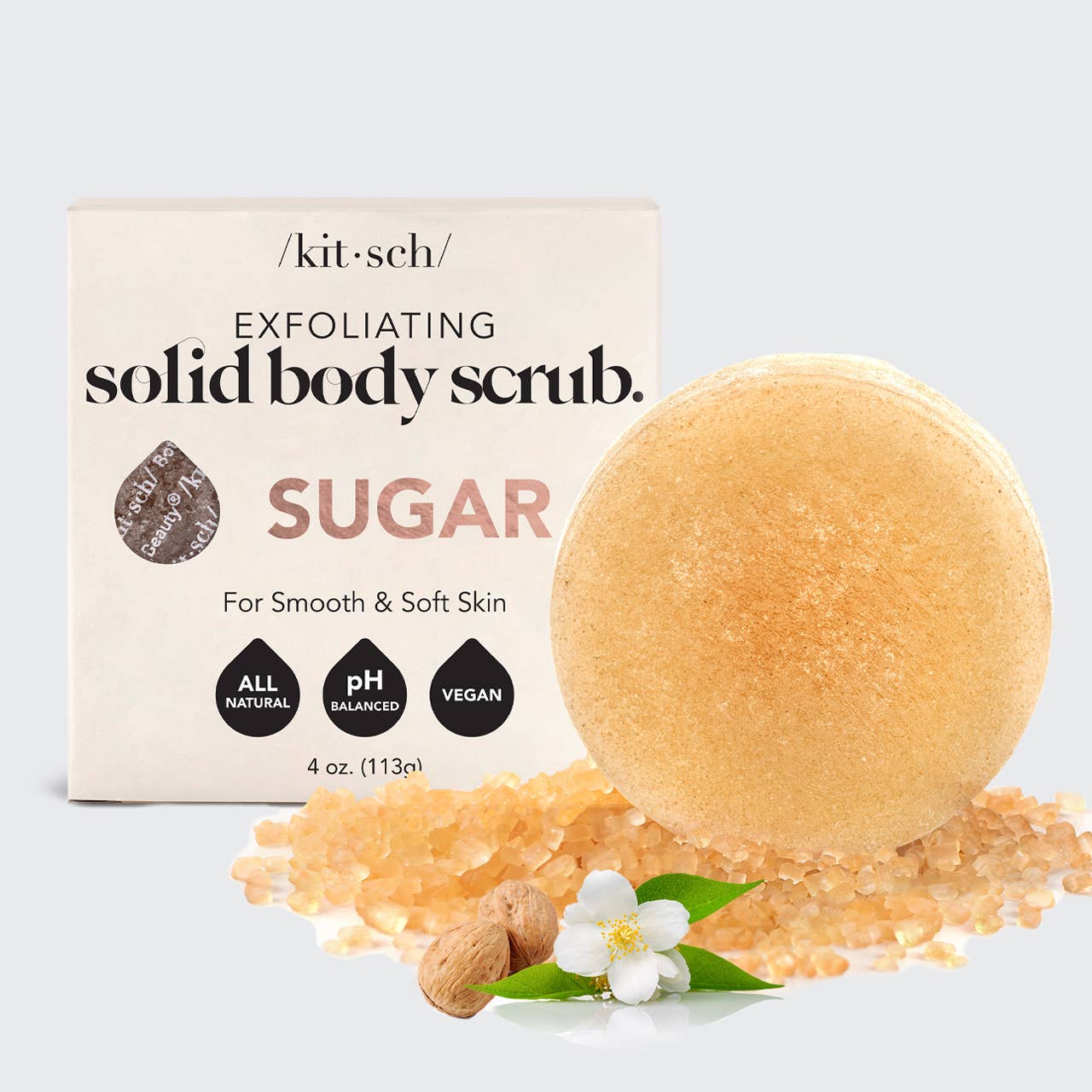 Sugar Exfoliating Body Scrub Bar - sanitystyle
