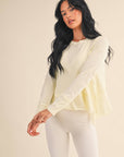 Candace Slub Long Sleeve Layering Top