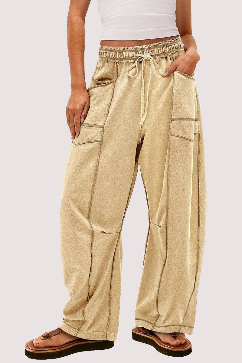 Tessa Wide-Leg Drawstring Pants