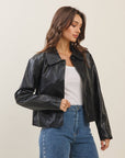 Aesha Vegan Leather Jacket