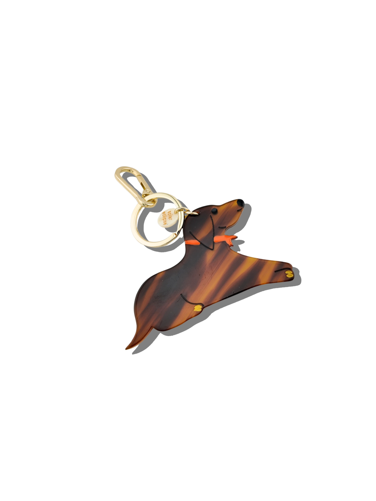 Hand-painted Dachshund Bag Charm &amp; Keychain | Eco-Friendly