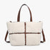 Marlene Sherpa Contrast Tote w/ Dual Handles - sanitystyle