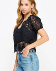 Sylvie Crochet Lace Blouse