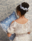 Bridgerton x Kitsch Satin Pillow Scrunchies® in Toile in Bloom