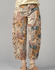 Boho Patchwork Wide Leg Pants