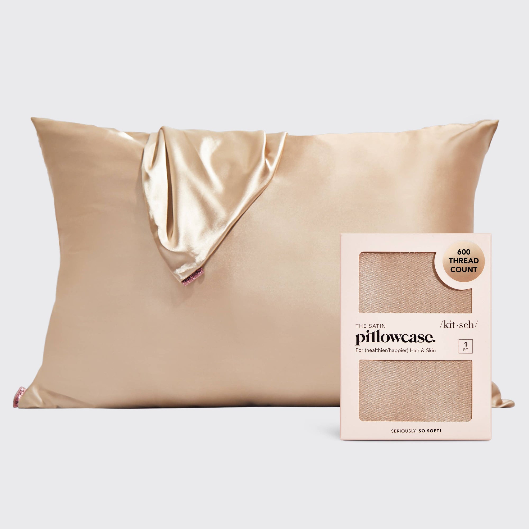 Satin Pillowcase Standard - Champagne - sanitystyle