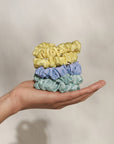 Ruched Satin Scrunchies 5pc Set - Multi-color
