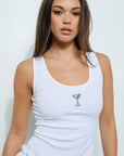 Mai Martini Embroidered Tank