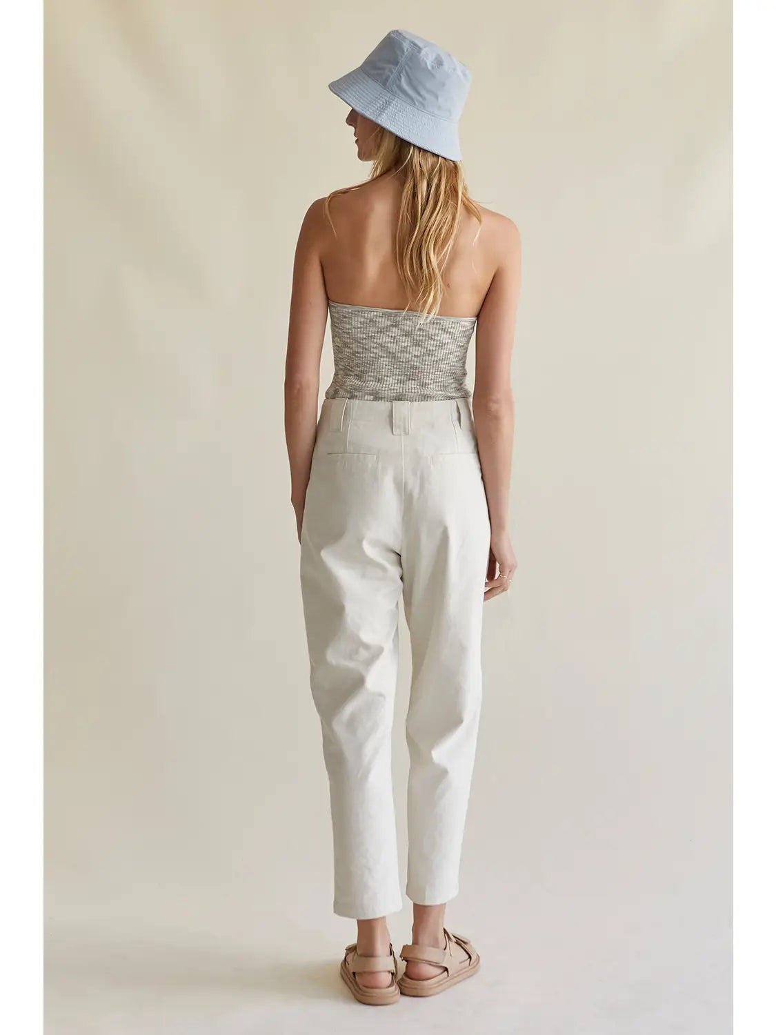 Marcello Linen Pleated Pant