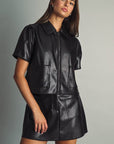 Scarlett Leather Mini Skirt