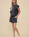 Poppy Eyelet Drawstring Shorts