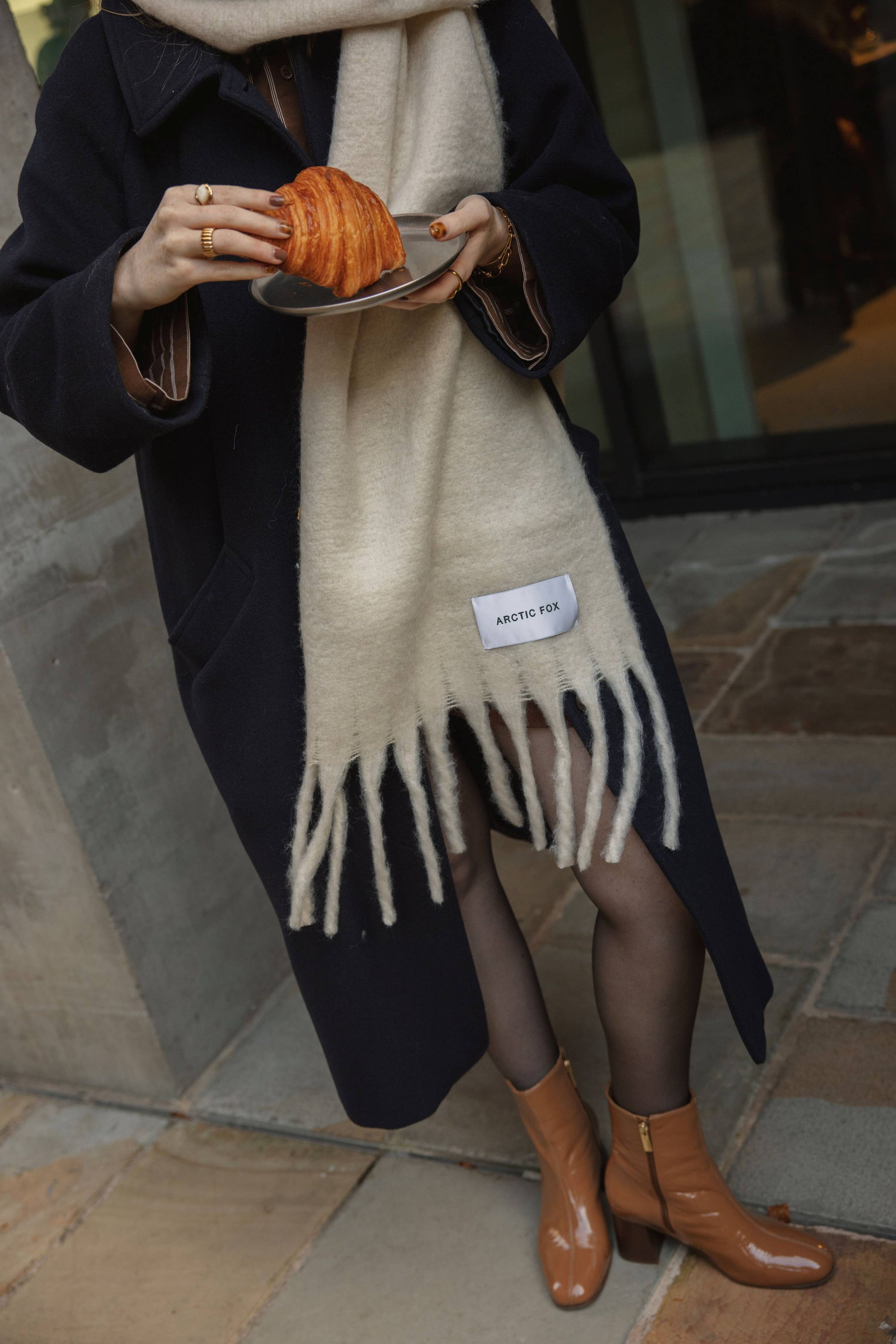 The Reykjavik Scarf Pebble Beige