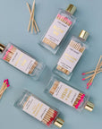 Make A Wish - Birthday Glass Bottle Safety Matches - Bright Pink