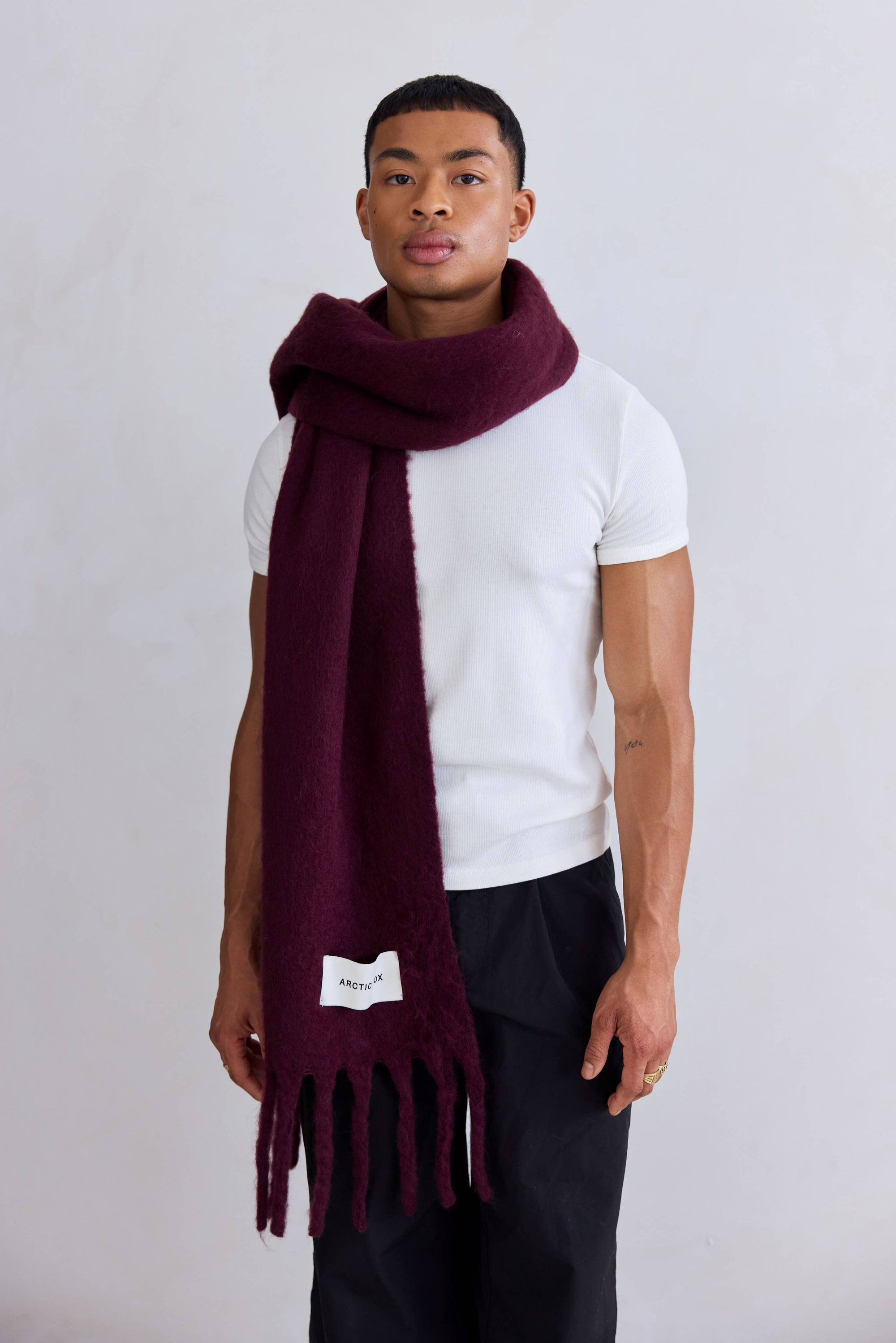 The Stockholm Scarf Cherry Lacquer