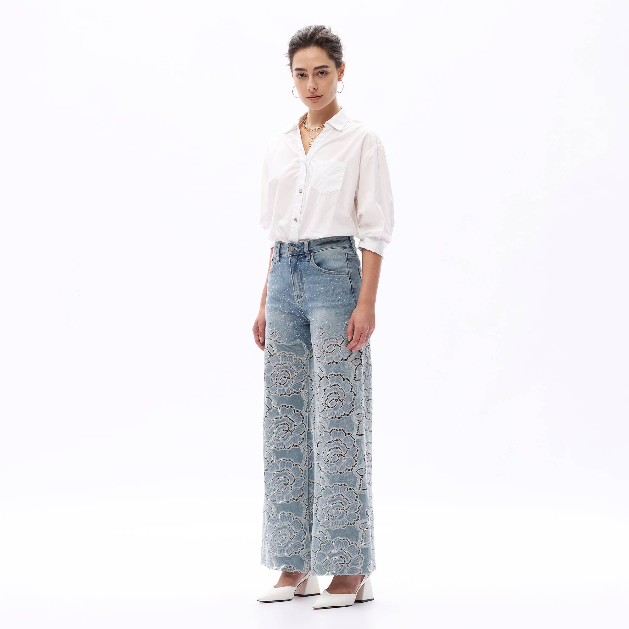 Shia Lace Detail Jeans