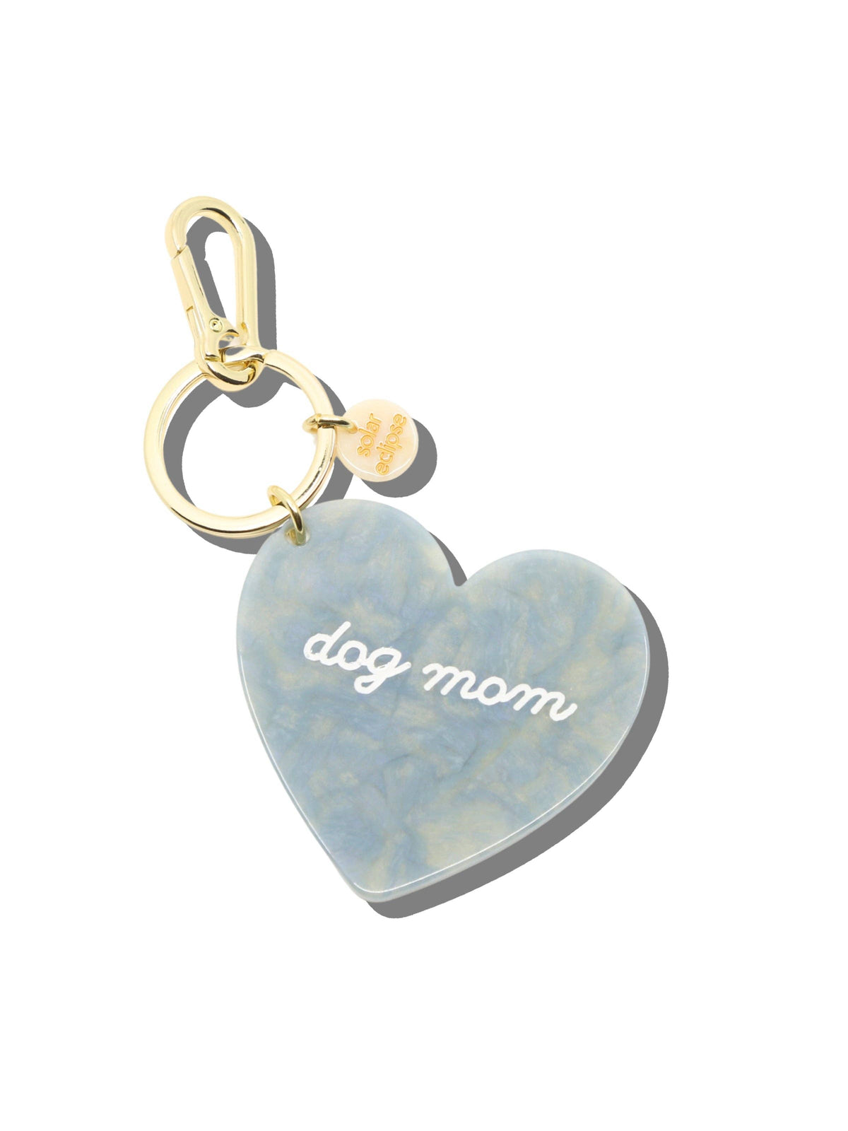 Hand-Painted Dog Mom Bag Charm + Keychain | Eco-Friendly