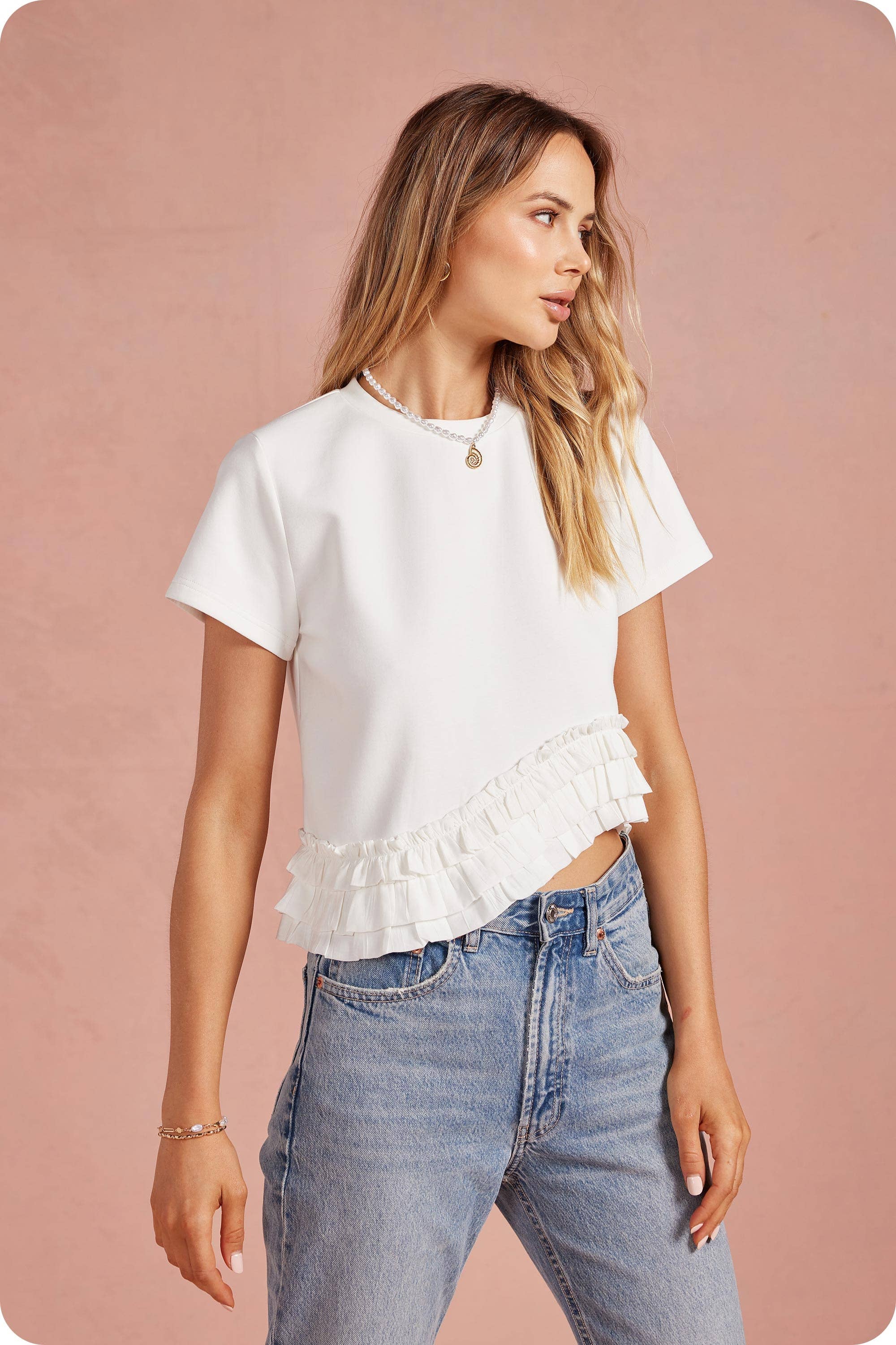 Tatum Ruffle Frill Top