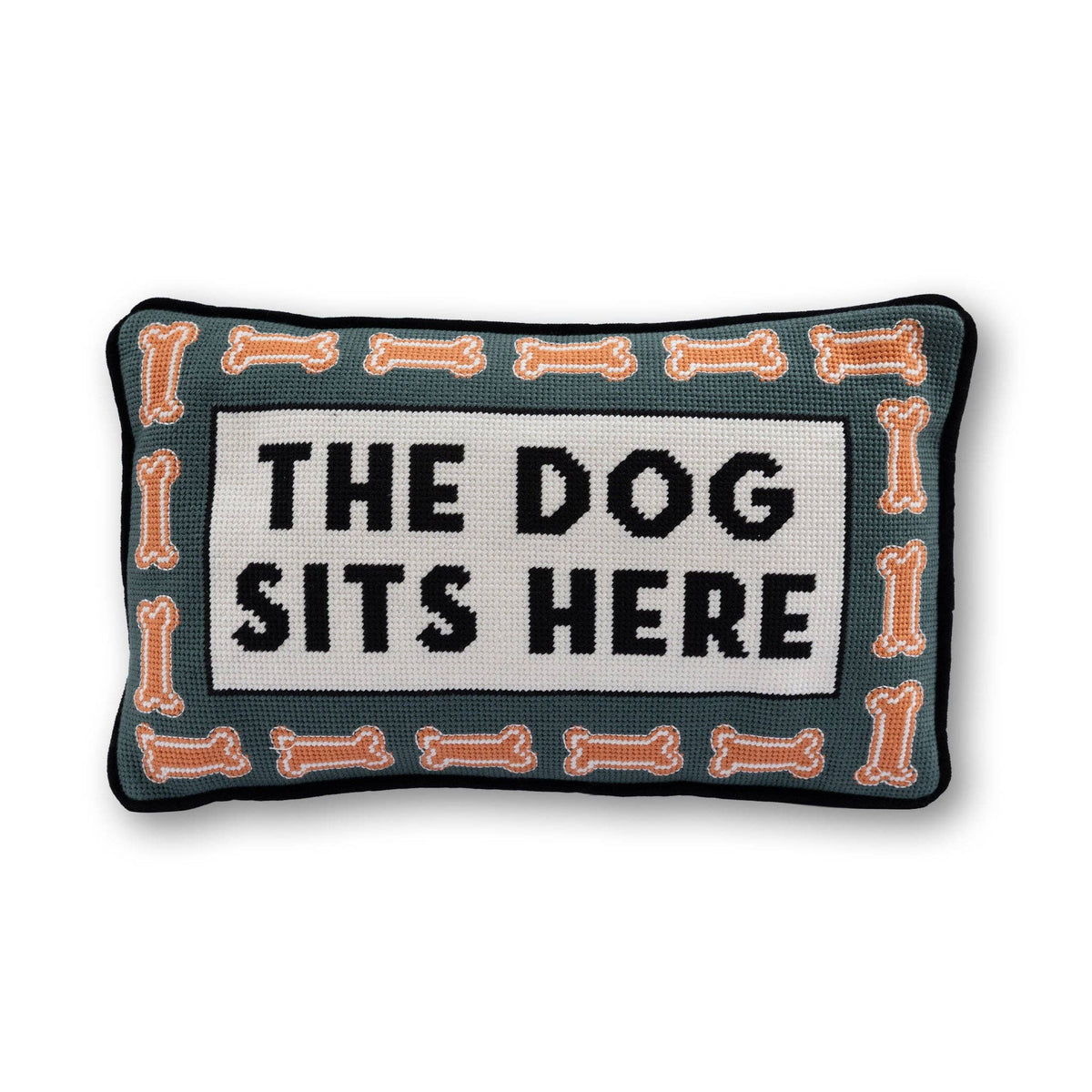 Dog Sits Here Pillow