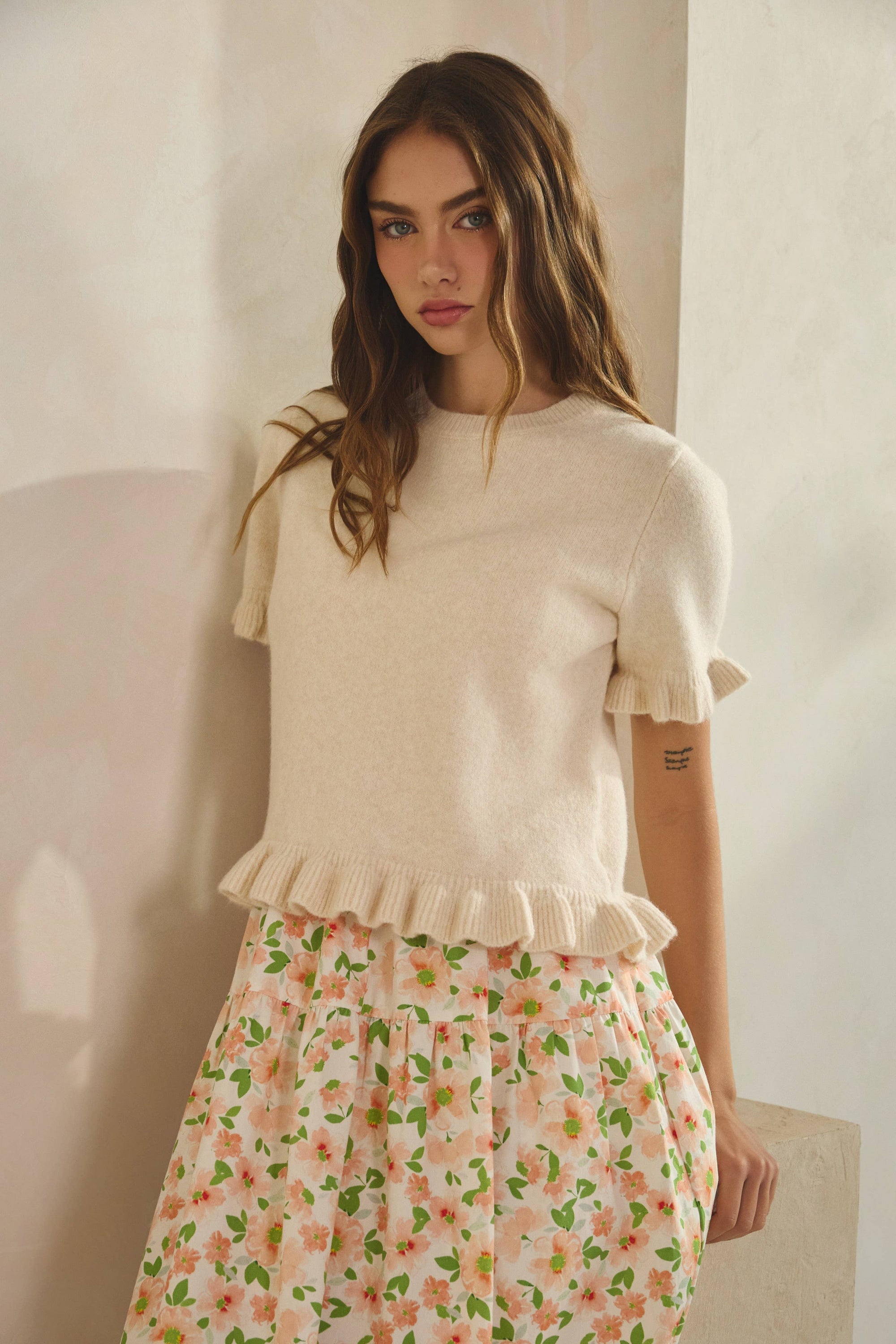 Drew Ruffle-Hem Tee - sanitystyle