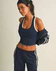 Double Layered Racerback Tank Top