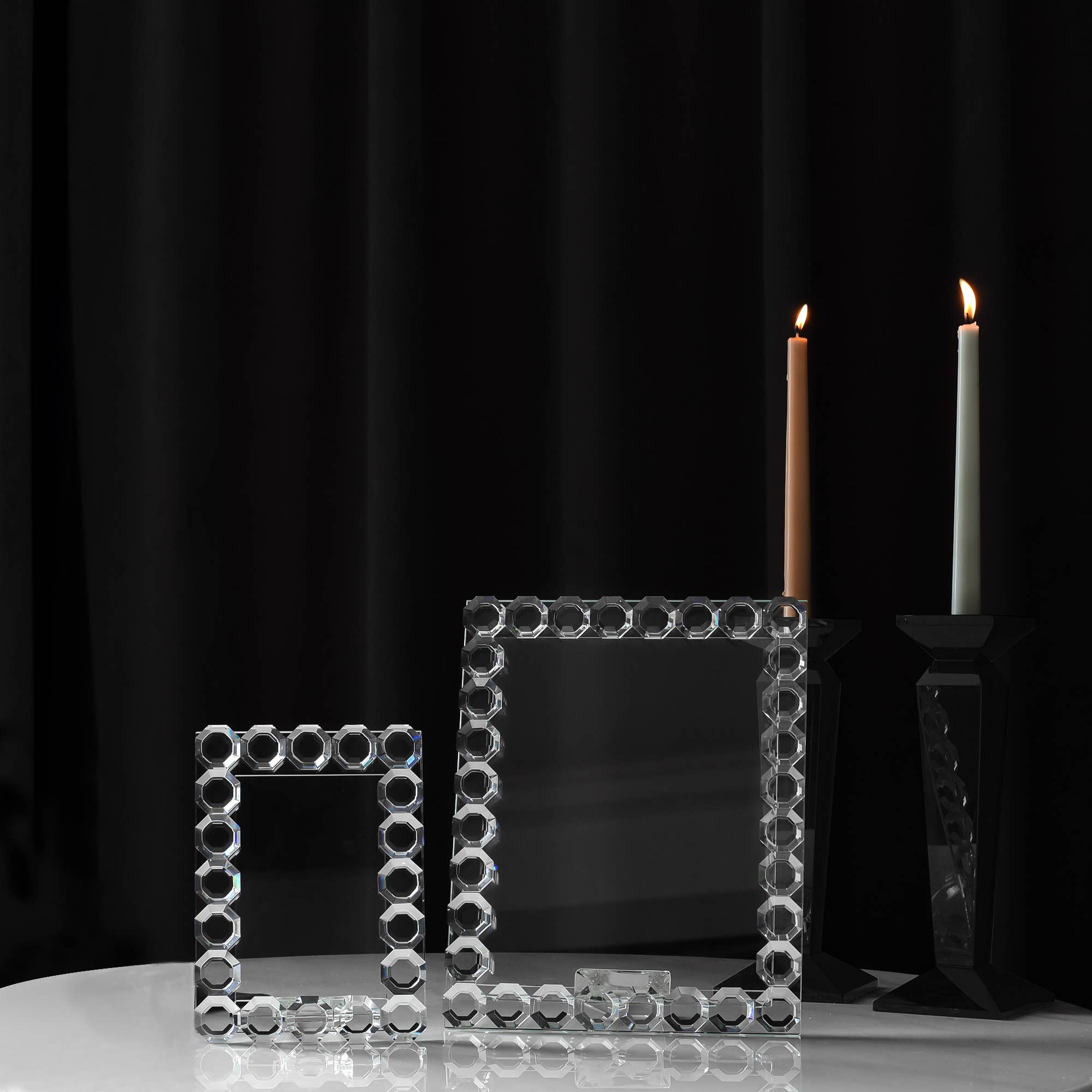 Octagon Crystal Picture Frame - Thumbnail 2