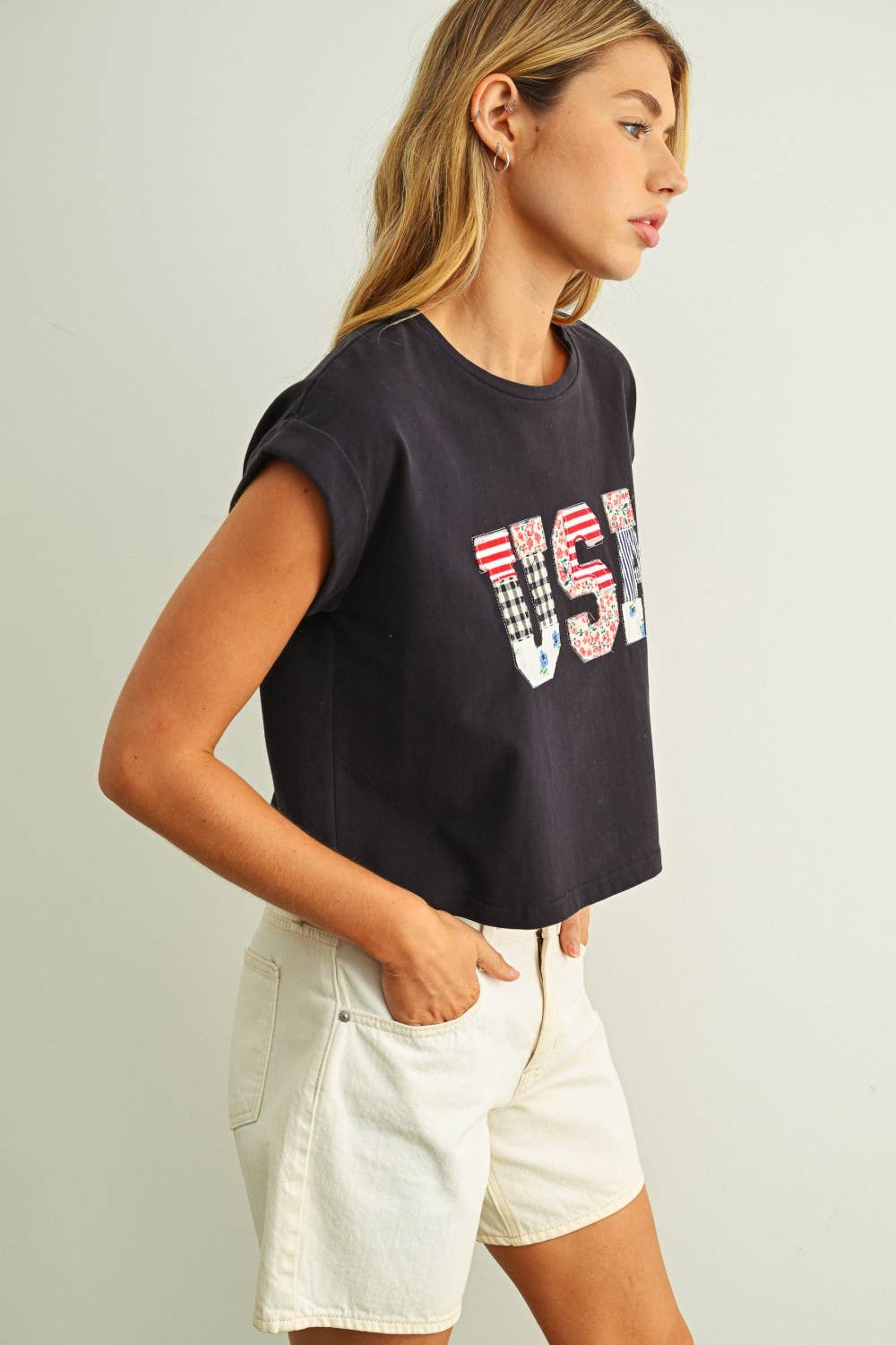 Presley USA Patchwork Tee