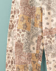 Boho Patchwork Wide Leg Pants