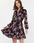 Floral Button Down Mini Dress